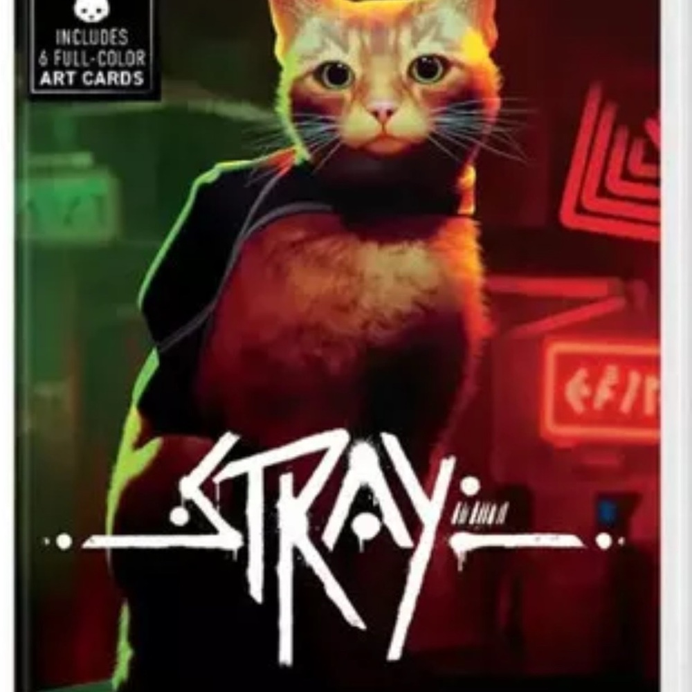 Stray Cat Adventure Game - Black and Red